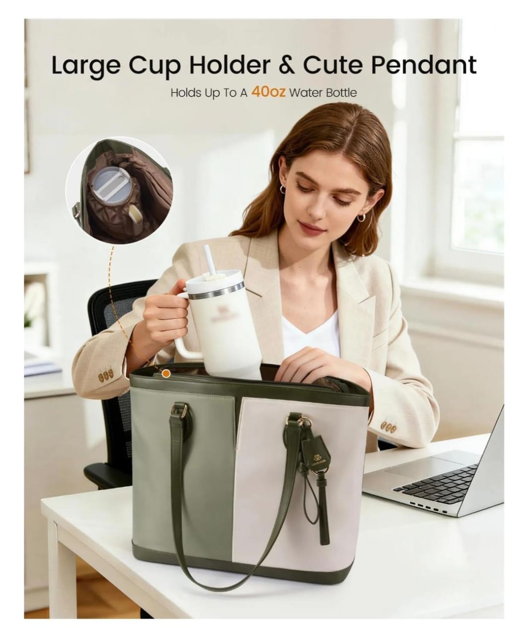 Bolso tipo Tote amplio