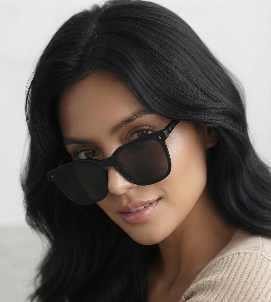 Lentes de sol plegables en color negro