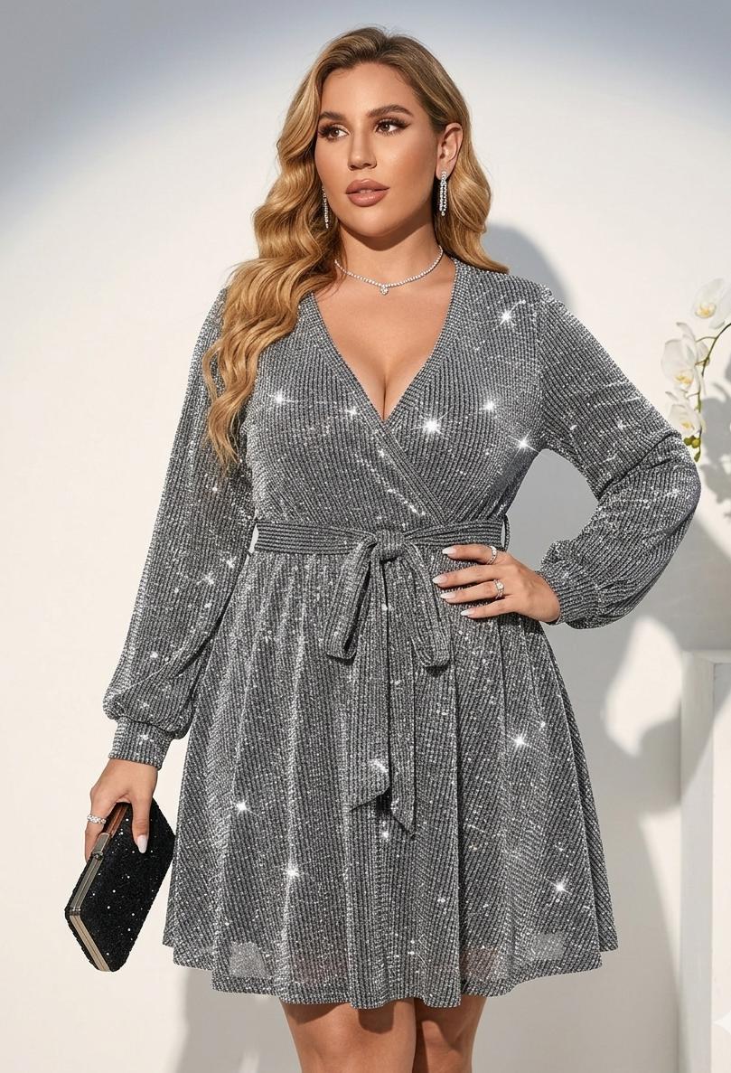 VESTIDO  PLATEADO
