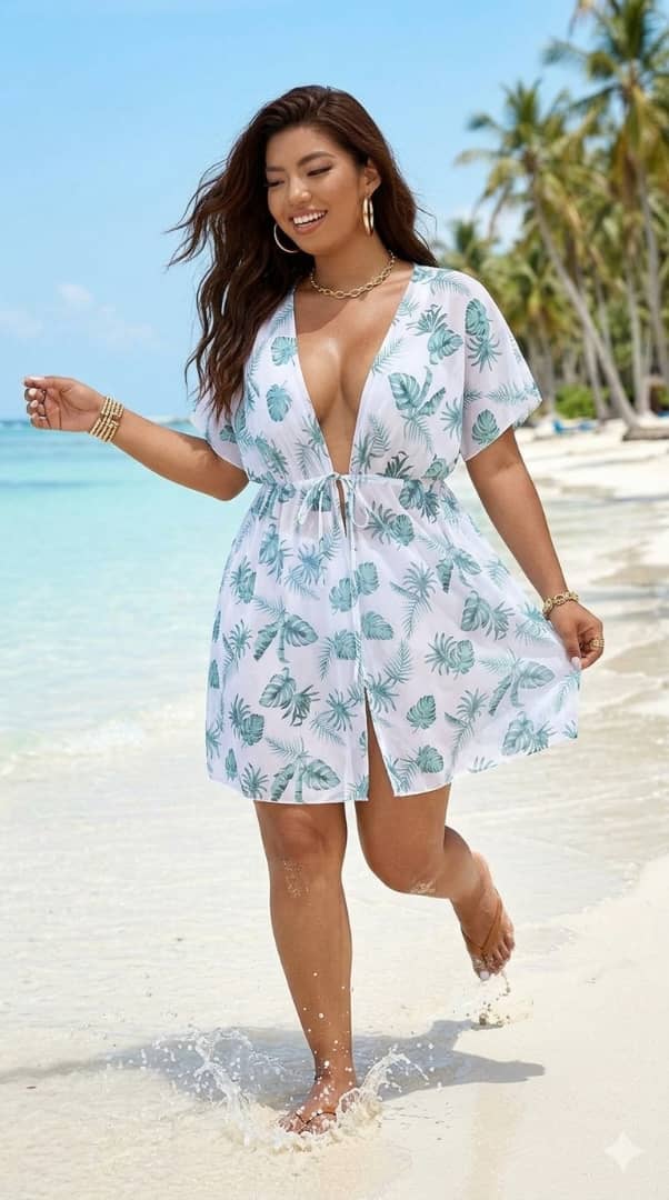 VESTIDO DE MALLA PLAYERO