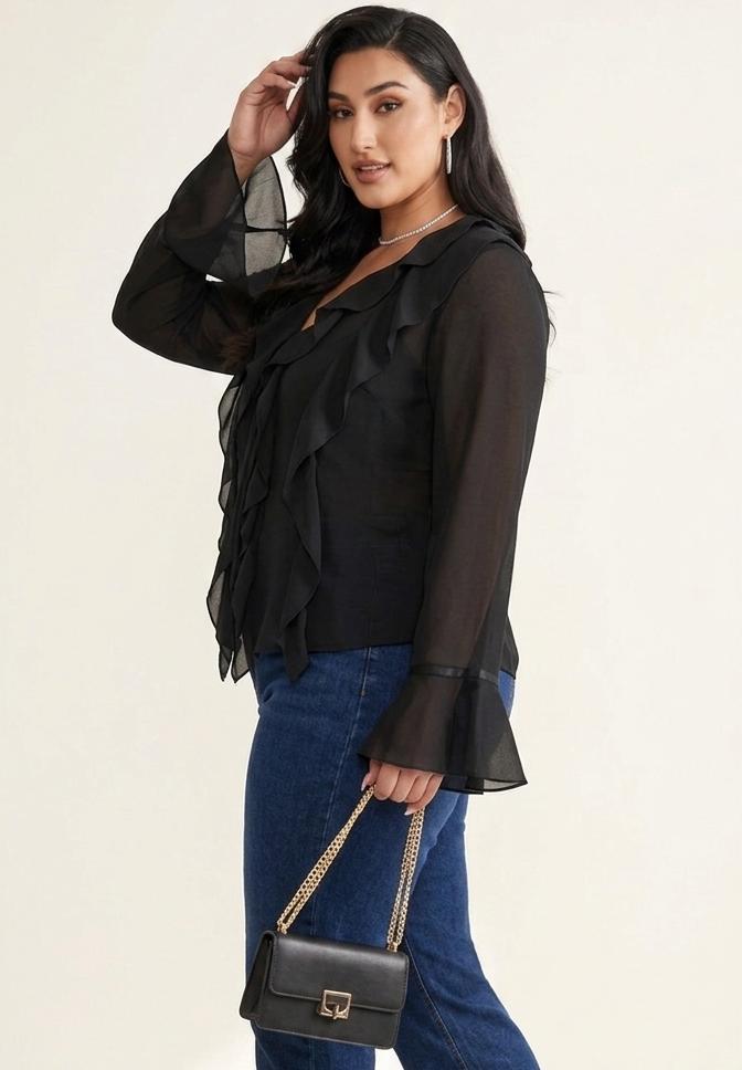BLUSA CASUAL DE MALLA