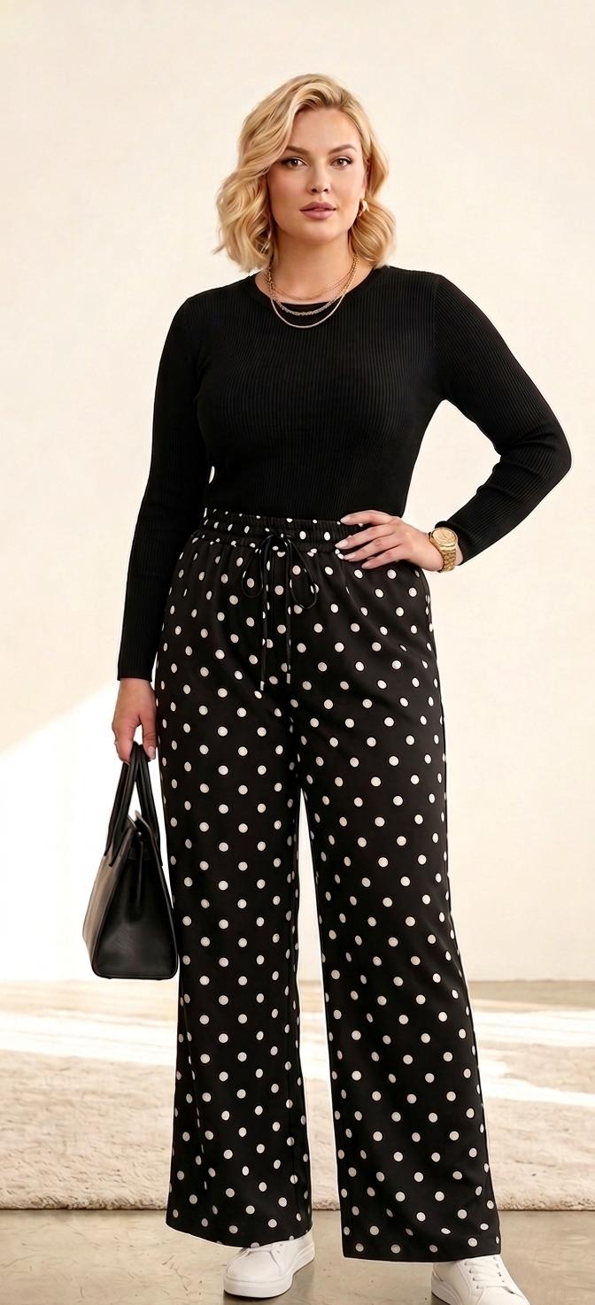 Palazzo Polka Dots