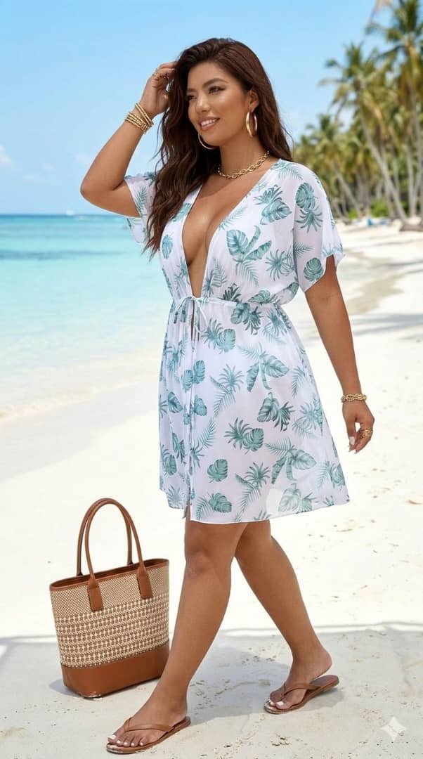 VESTIDO DE MALLA PLAYERO