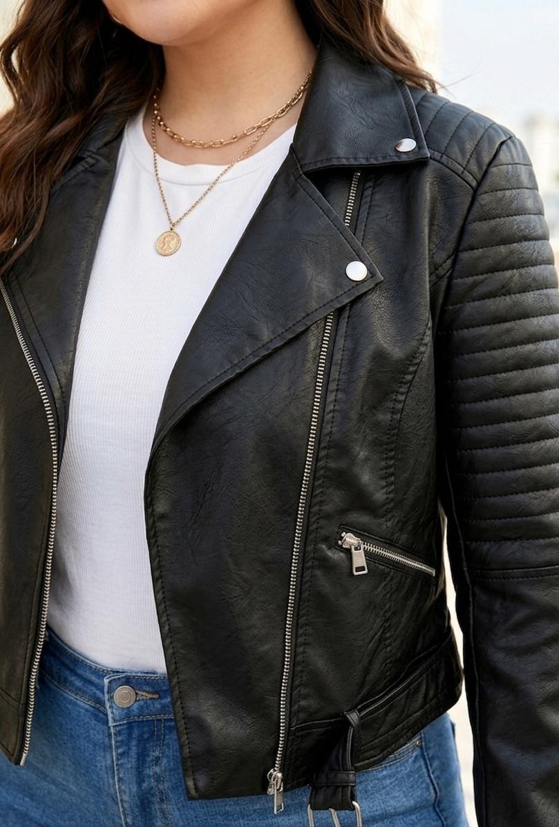 Chaqueta de cuerina