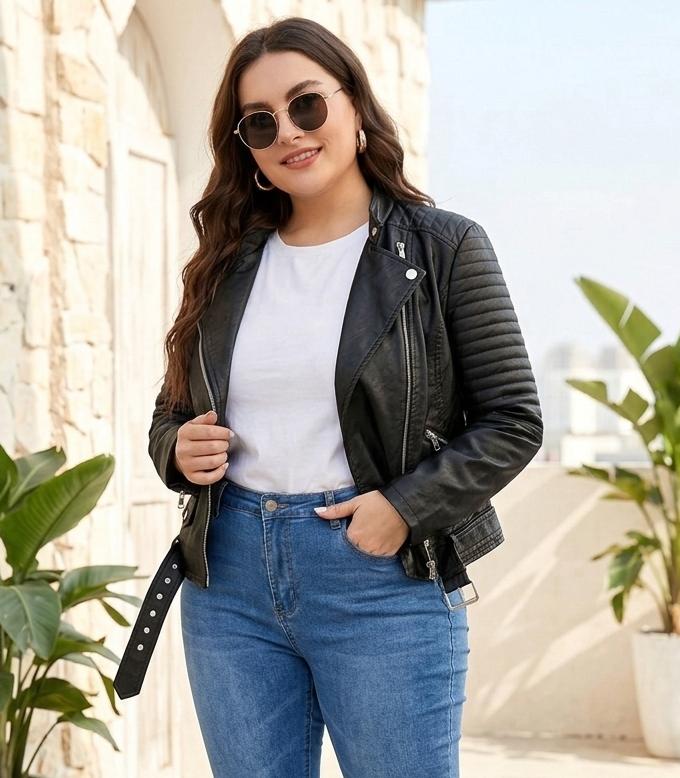 Chaqueta de cuerina